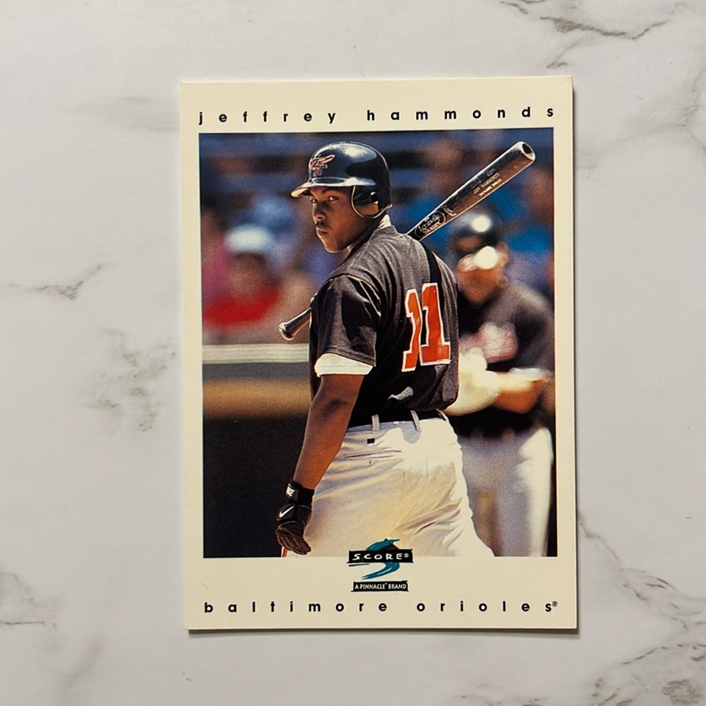 1997 Score #205 Jeffrey Hammonds Baltimore Orioles